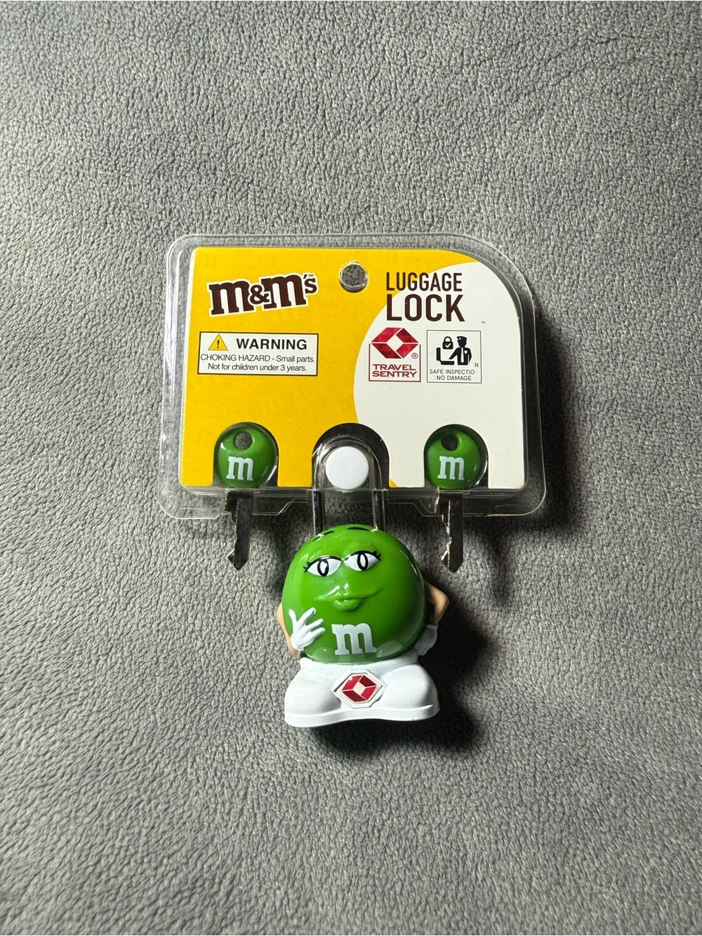 M&M'S Green Character Mug with Ice Cream Scooper & Luggage Lock & Key Cover